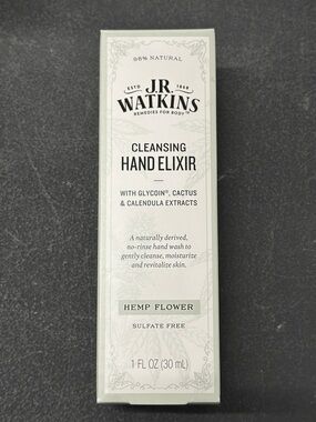 J.R. Watkins Cleansing Hand Elixir - Hemp Flower (1 fl oz)